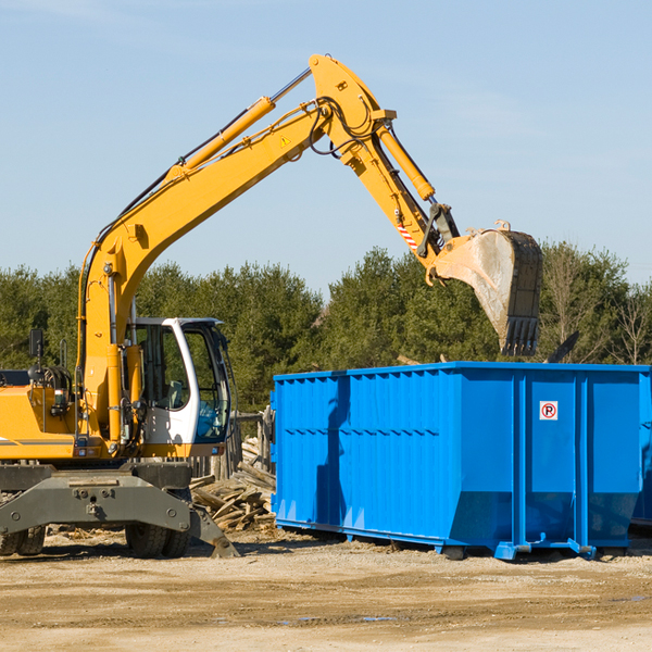 can i choose the location where the residential dumpster will be placed in Gerrardstown